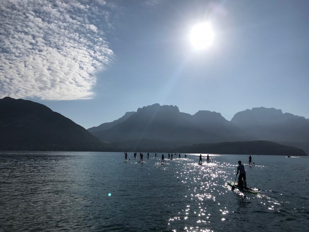 traversée du lac à la fraiche